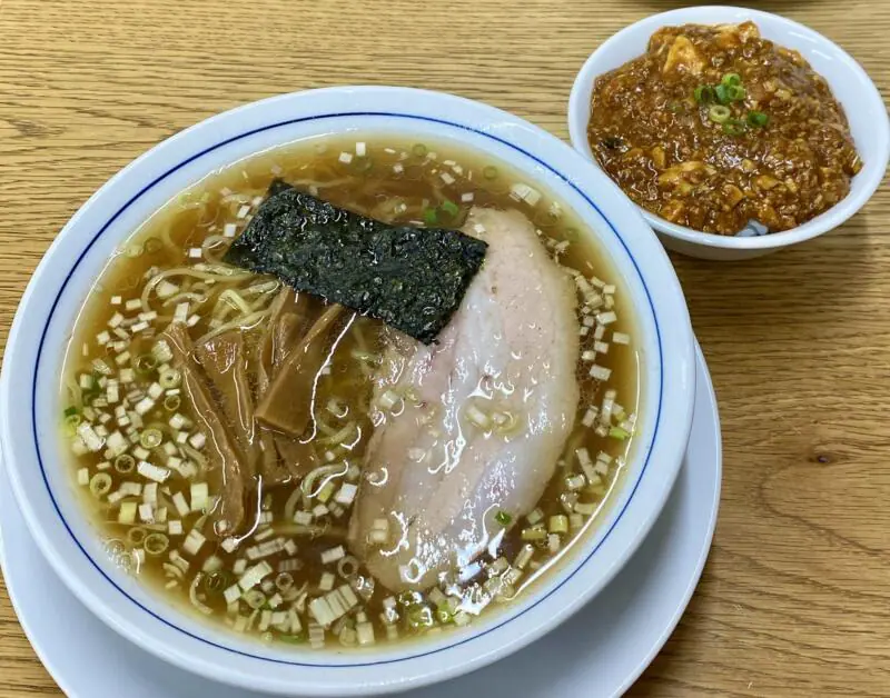 中華食堂 熊谷 岩手県陸前高田市高田町 陸前高田まちなかテラス内 中華そば 醤油ラーメン ミニマーボー飯 麻婆豆腐丼