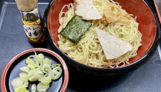 とりもつらあめん梅屋＠山形県新庄市千門町にて中華ざるをオーダー！自家製麺の美味しさがキラリと光る爽快麺♪