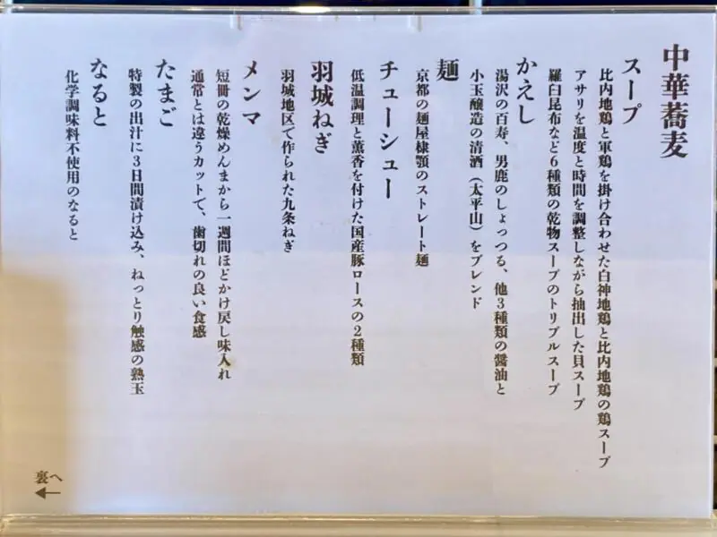 藤茶屋 ふじちゃや 秋田県潟上市昭和大久保 メニュー