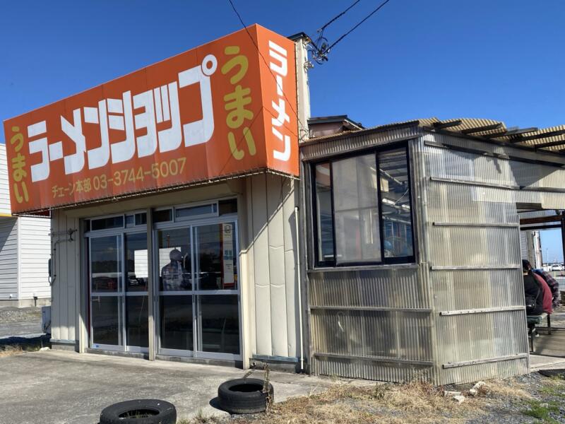 ラーメンショップ 長苗代店 椿食堂 ラーショ 青森県八戸市長苗代 外観