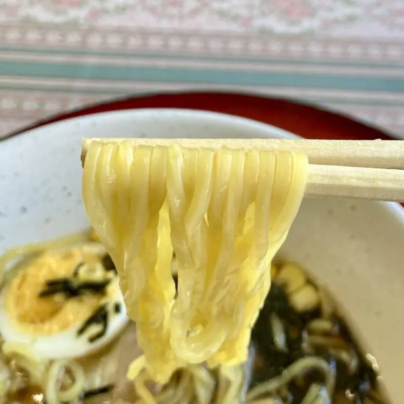 ポニーランド花立 牧場Cafe カフェ 秋田県由利本荘市矢島町城内 ラーメン 醤油ラーメン 麺