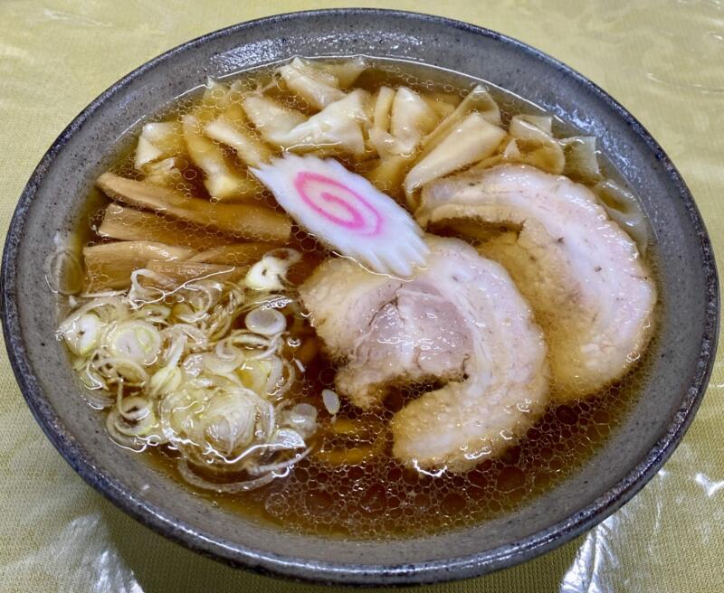 あたごや食堂 福島県会津若松市東山町石山 手打ちワンタンメン わんたん麺 雲呑麺 醤油ラーメン