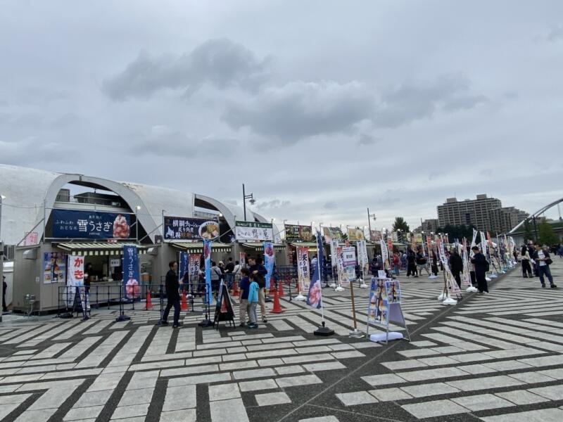 東京ラーメンフェスタ2024 駒沢オリンピック公園中央広場 秋田香麺会 NOODLE SHOP KOUMITEI(香味亭) 湯の台食堂 Ramen Ao(ラーメン アオ) 3店コラボ 会場