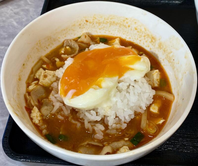 自家製麺 麺や二代目 夜来香 イエライシャン 秋田県秋田市下新城中野 スーラーまぜつけ麺 追い飯 温玉 パクチー