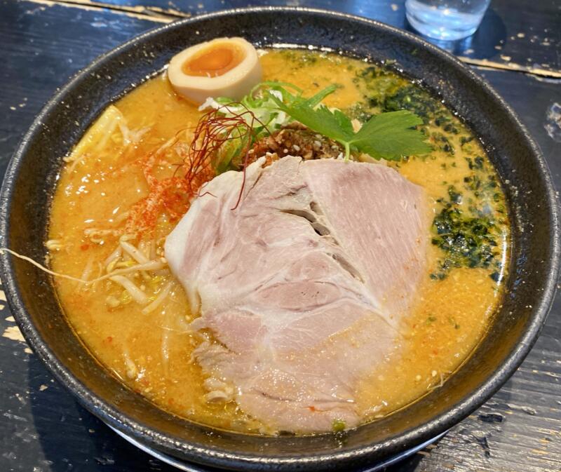 手作り麺 めん僮楽 めんどうらく 山形県山形市落合町 うま辛味噌らーめん 旨辛味噌ラーメン