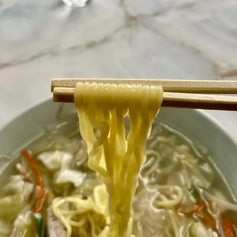 味の店 もりや食堂 秋田県横手市平城町 タンメン 塩ラーメン 麺