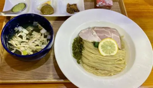 Noodle shop nanairo(ナナイロ)＠宮城県岩沼市にて貝つけ麺をオーダー！濃厚な貝出汁×豊富な味変アイテムを駆使して食べる味の七色変化な昆布水つけ麺♪