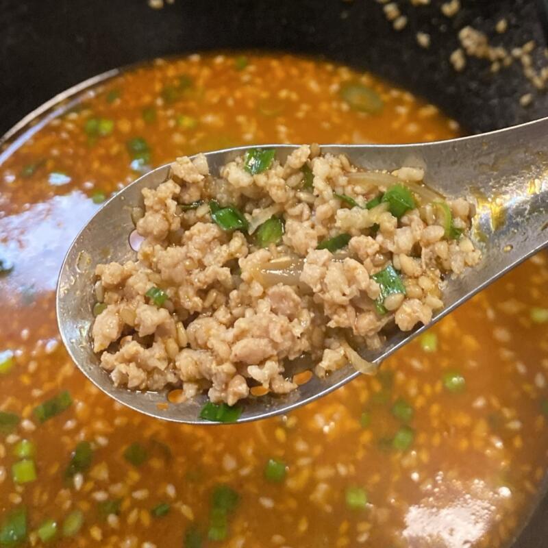 肉みそラーメン 日吉丸 福島県郡山市菜根 Aセット 元祖肉みそラーメン メンチカツ 半ライス 納豆 挽き肉