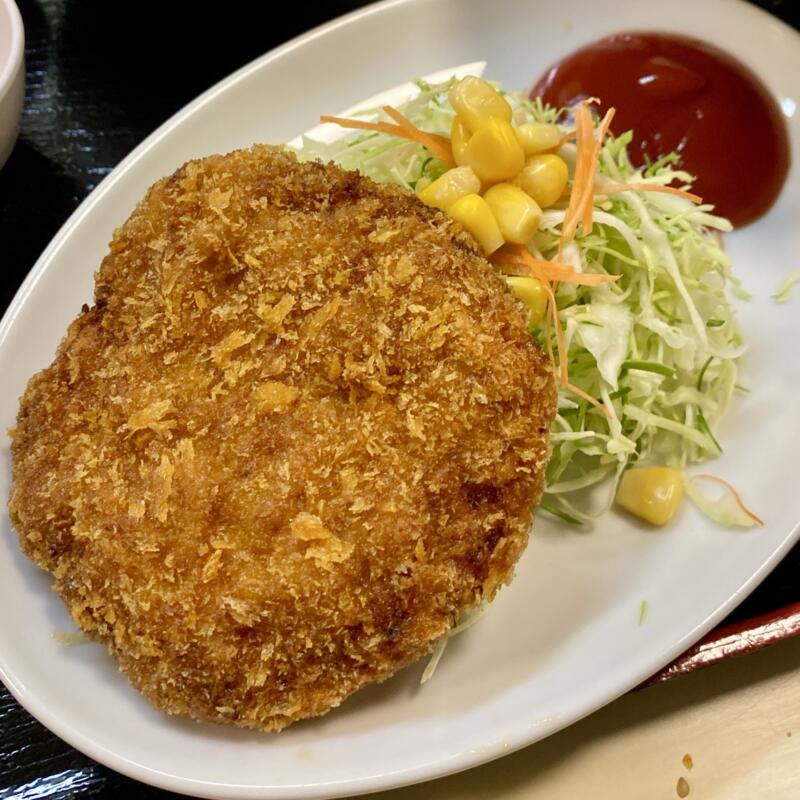 肉みそラーメン 日吉丸 福島県郡山市菜根 Aセット 元祖肉みそラーメン メンチカツ 半ライス 納豆