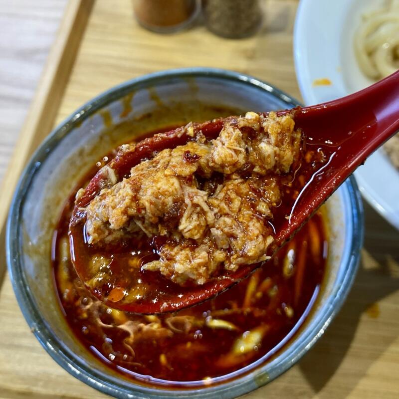 じかせいめん じゃじゃ。 自家製麺 じゃじゃまる 福島県郡山市西ノ内 シビ辛つけ麺 痺辛つけ麺 小 ほぐしチャーシュー