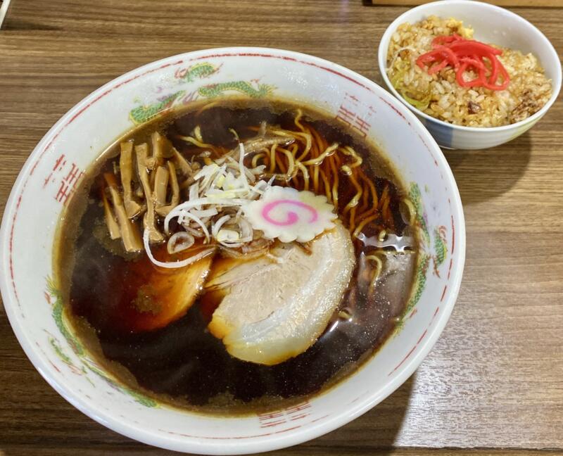 枡はん ますはん 福島県郡山市本町 濃口半チャンラーメン 濃口ラーメン 福島ご当地ラーメン 郡山ブラック 半チャーハン 半炒飯