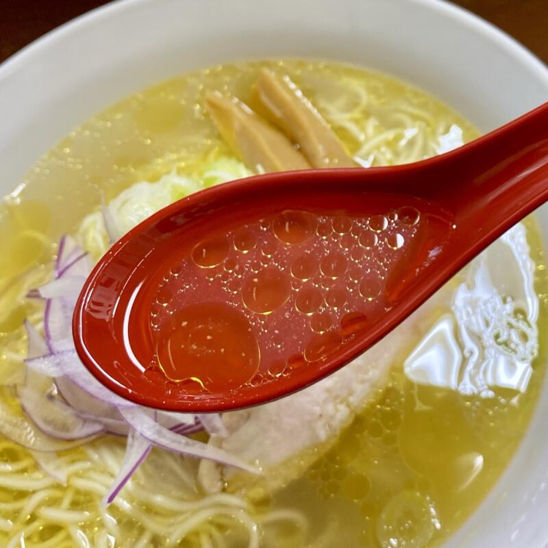 麺屋 コルトン 青森県弘前市駅前町 弘前駅前市場 虹のマート内 鶏塩らぁ麺 塩ラーメン スープ