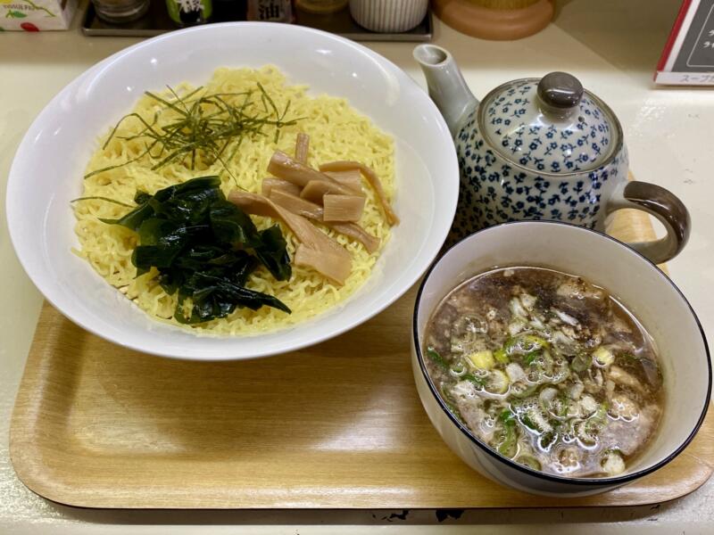 らぁめん・晩酌 蘭華亭 弘前本店 駅前店 青森県弘前市駅前町 津軽つけめん 津軽煮干しつけ麺 割スープ付き