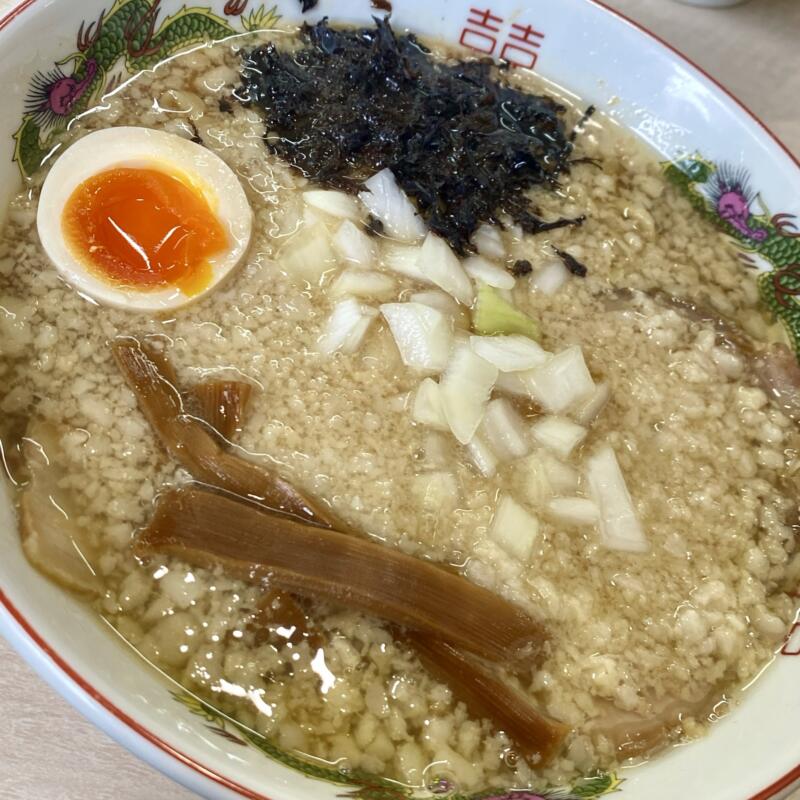 自家製麺 麺屋にぼすけ 美郷店 秋田県仙北郡美郷町 背脂煮干そば 燕背脂醤油ラーメン 具