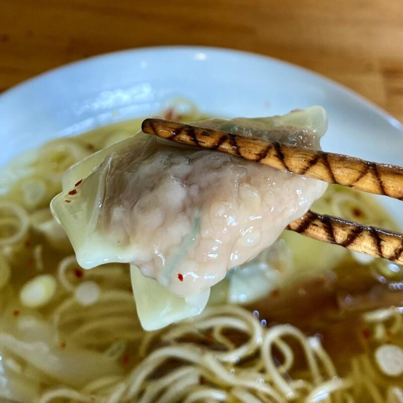 中華そばde小松 デコマツ 秋田県大仙市大曲丸の内 海老入りワンタン麺 塩味 塩ラーメン 雲呑