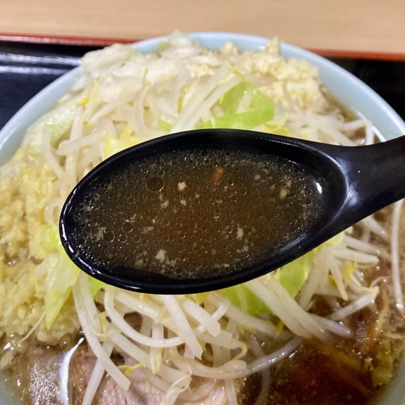 らーめん 蓮 れん 福島県福島市上名倉 小ラーメン 豚骨ラーメン 二郎系ラーメン ニンニク ショウガ 刻みタマネギ スープ