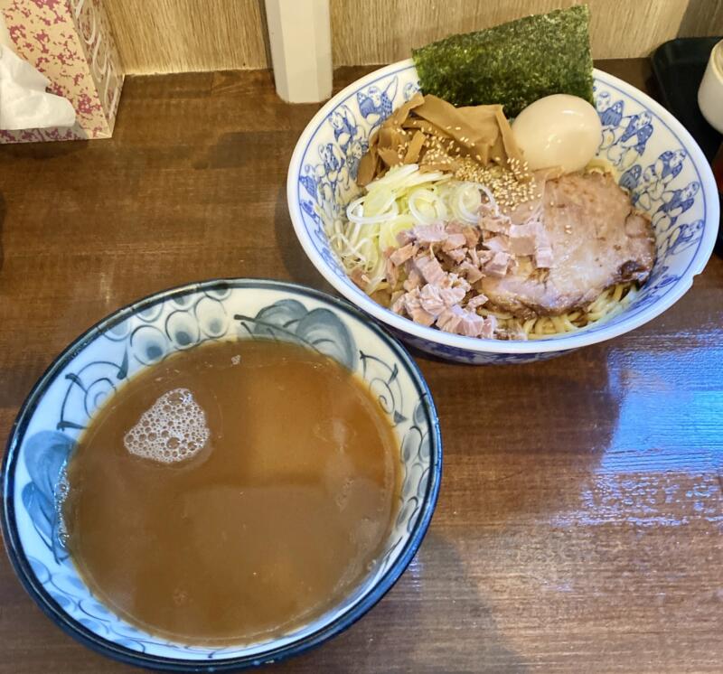 らーめん萬亀 ばんき 秋田県秋田市中通 秋田駅前 つけ油そば味噌 つけ汁 スープ あっさり