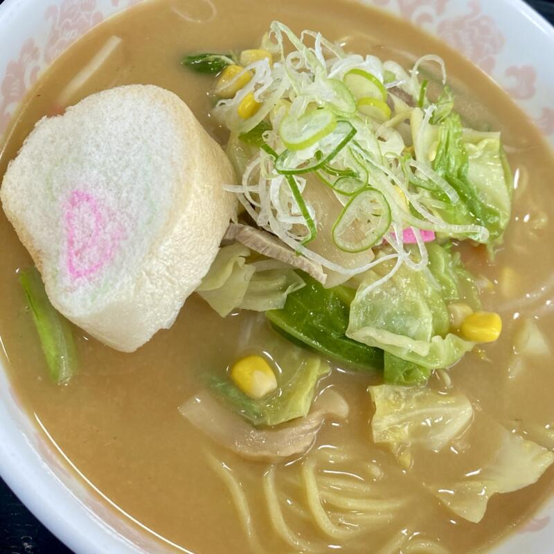 レストラン 嶽(だけ) 秋田県大仙市神宮寺 かみおか温泉 嶽の湯内 野菜ラーメン(みそ) 味噌ラーメン 具