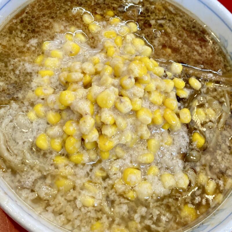 中華亭 三条中華亭 新潟県三条市西裏館 コーン中華 大油 燕背脂ラーメン 背脂醤油ラーメン 具