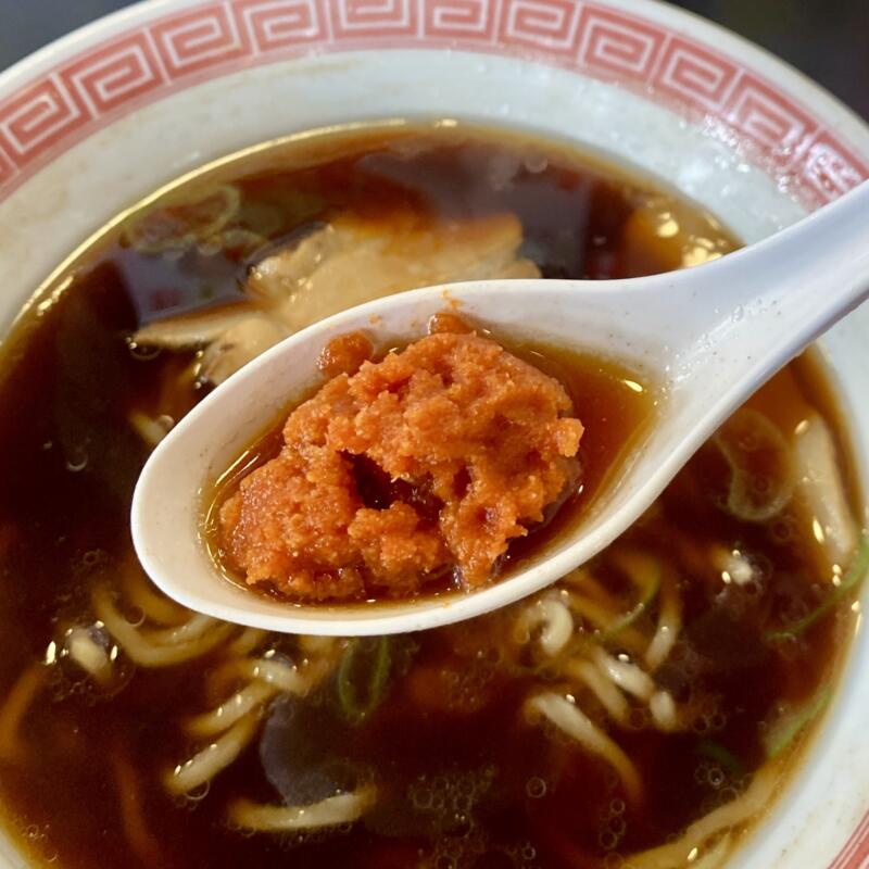 幸楽苑 大館店 秋田県大館市片山町 郡山ブラック 濃い口醤油ラーメン 辛しにんにく 辛味 スープ