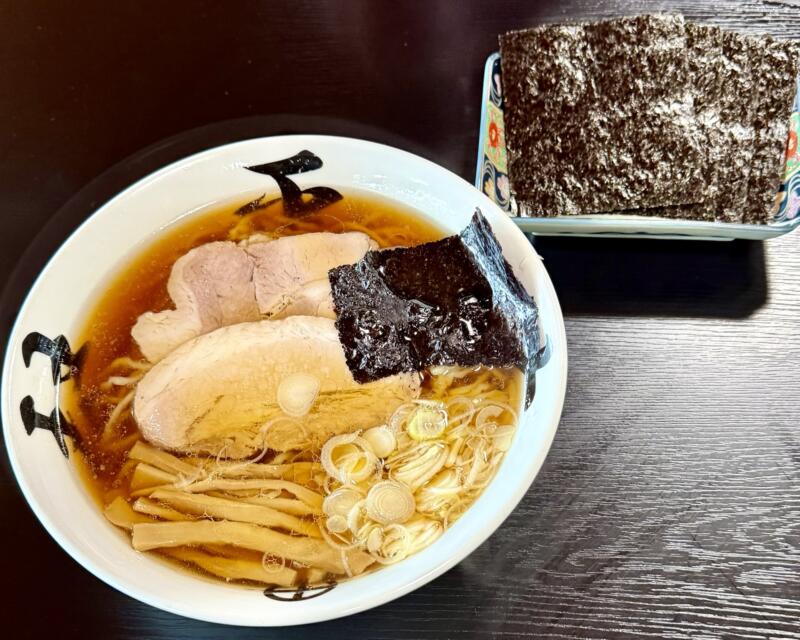 中華そば処 琴平荘 こんびらそう 山形県鶴岡市三瀬己 第23期シーズン 中華そば こってり 醤油ラーメン 海苔(4枚)