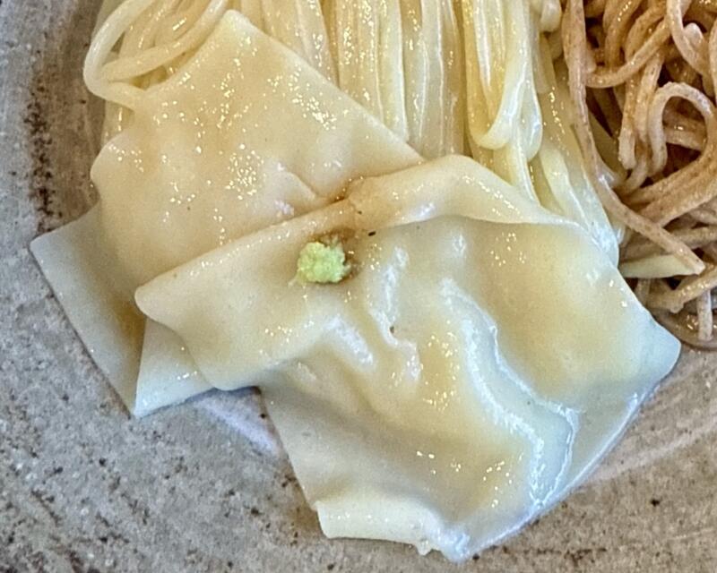 Ramen FeeL ラーメンフィール 東京都青梅市梅郷 日向和田駅 FeeLつけ麺 スープダブル つけ汁 塩味 醤油味 幅広麺 わさび 山葵