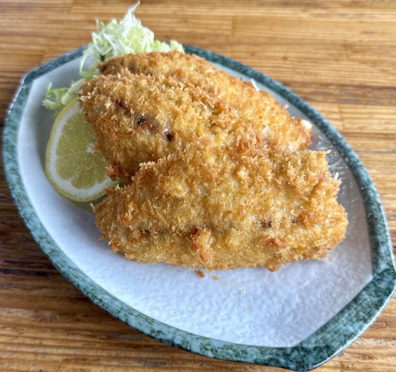 心の一品 相浜亭 千葉県館山市相浜 アジフライ 鯵フライ