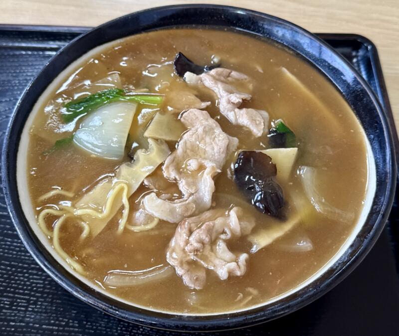 お食事処 えのき えのき食堂 秋田県秋田市寺内三千刈 うまにメン 餡掛けラーメン