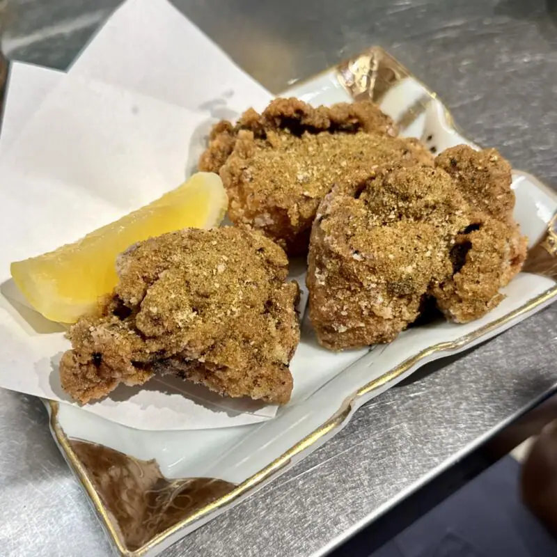 餃子と小皿料理 酒場のあづま 宮城県仙台市青葉区国分町 鶏の台湾唐揚げ