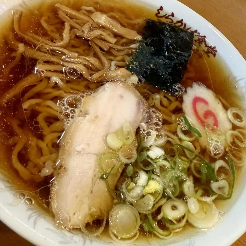 しらかば食堂 山形県新庄市石川町 ラーメン 醤油ラーメン 具