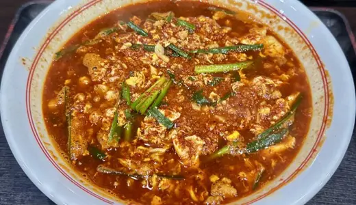 辛麺屋 桝元 宮崎本店＠宮崎県宮崎市新別府町土田にて元祖辛麺レギュラーをオーダー！延岡発祥で全国に60店舗以上展開している宮崎のソウルフードを15辛＆中華麺で実食♪