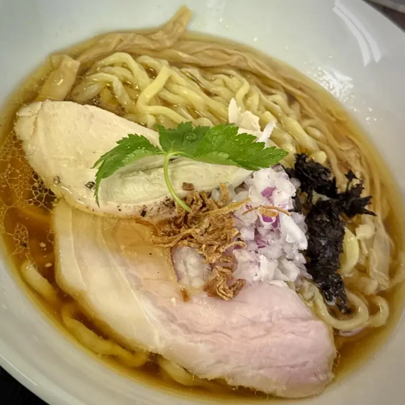 中華そば 華煌 げっこう 山形県酒田市砂越 華煌式中華そば 醤油ラーメン 具