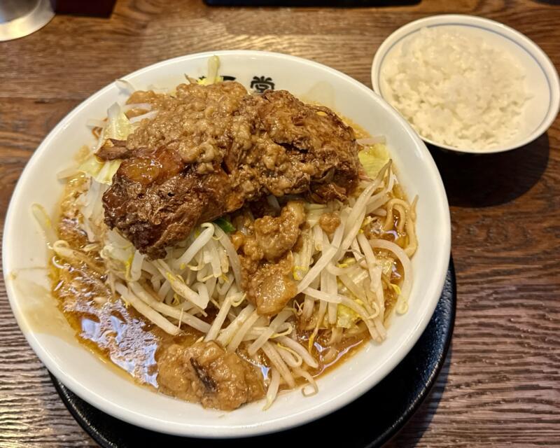 純米濃厚味噌ラーメン かぐら堂 秋田県秋田市仁井田新田 コーエーフーズ 味噌二郎 ラーメン二郎インスパイア 味噌ラーメン 野菜増し 脂増し 半ライス無料サービス
