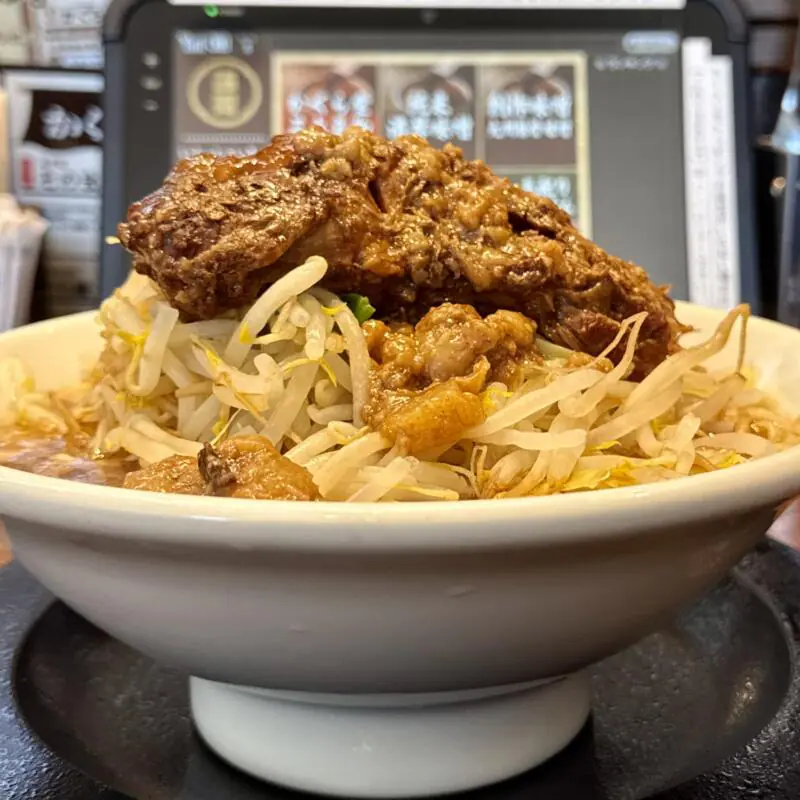 純米濃厚味噌ラーメン かぐら堂 秋田県秋田市仁井田新田 コーエーフーズ 味噌二郎 ラーメン二郎インスパイア 味噌ラーメン 野菜増し 脂増し 具