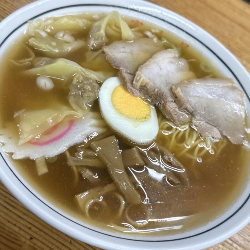 ラーメン 富士屋 古川本店 ふじや 宮城県大崎市古川七日町 ワンタンメン 雲呑麺 醤油ラーメン 具