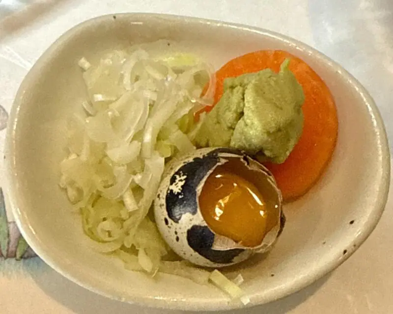 うなぎ スッポン ふじ繁 ふじしげ 秋田県秋田市中通 秋田駅前 ザル中華 薬味 具
