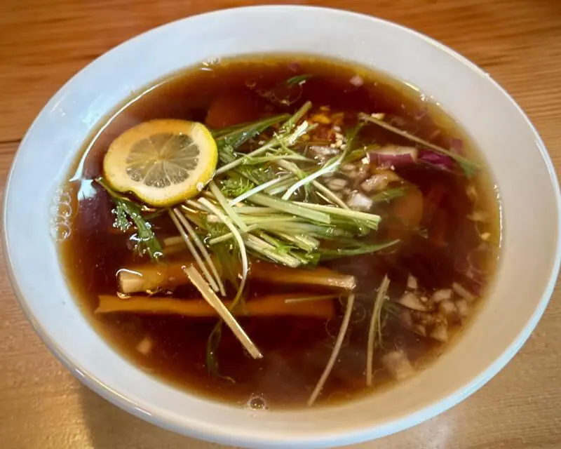 麺屋 Sasaki ささき 千代菊跡地 秋田県由利本荘市水林 中華そば 秋田ご当地 十八番系ラーメン ナッツ レモン入り 醤油ラーメン
