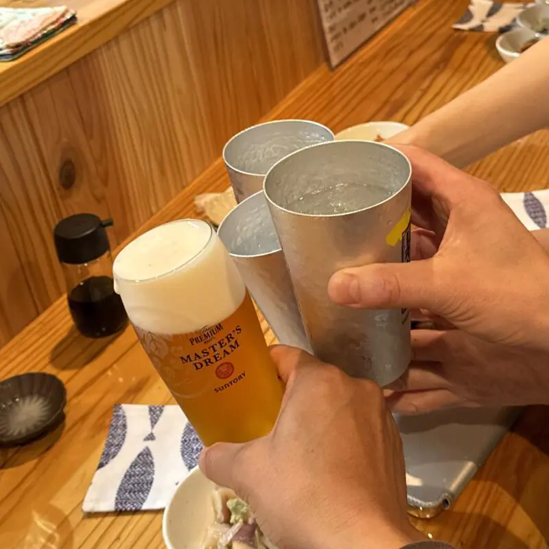fishermans baru 109 フィッシャーマンズ バル 109 秋田県秋田市大町 川反 メニュー 乾杯