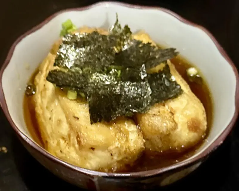 鳥料理 竹八 山形県酒田市二番町 揚げ出し豆腐
