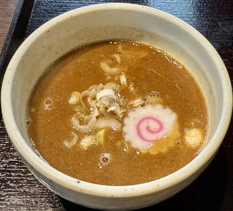 つけ麺道 癒庵 ゆあん 山形県酒田市こあら しょうゆつけ麺 醤油つけ麺 つけ汁 スープ