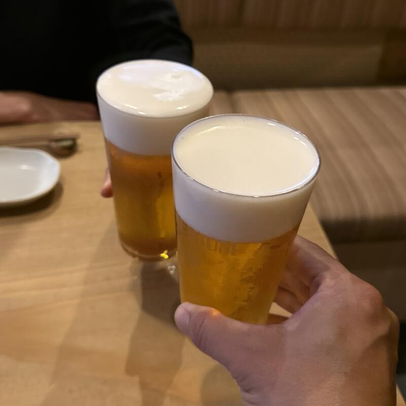 焼鳥 すがい 新潟県新潟市中央区南万代町 生ビール 乾杯