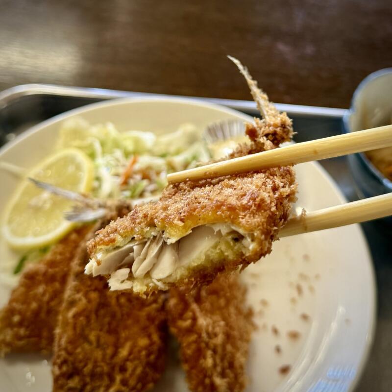 食堂 徳市 新潟県上越市名立区名立大町 アジフライ定食 鯵フライ定食