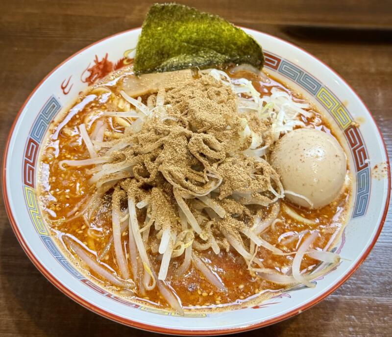 らーめん萬亀 ばんき 秋田県秋田市中通 秋田駅前 辛いラーメン あっさり味噌 痺辛味噌ラーメン 4辛 痺れ追加