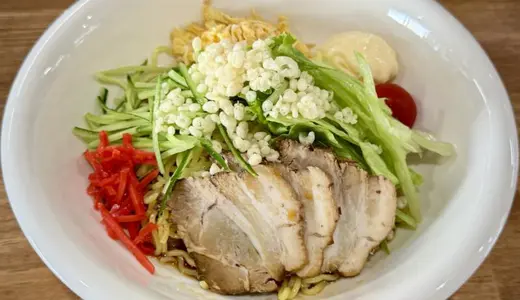 DINING とんま＠秋田県秋田市山王にて冷やし中華をオーダー！4月にオープンしたダイニングで食べるこれからの季節にピッタリな冷涼麺♪