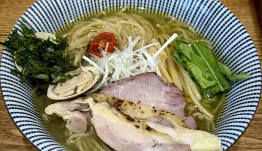 麺屋 玄洋(げんよう)＠新潟県新潟市東区空港西にて貝塩ラーメンをオーダー！東京新小岩の名店・麺屋一燈グループ出身の待ち時間必至な人気店♪