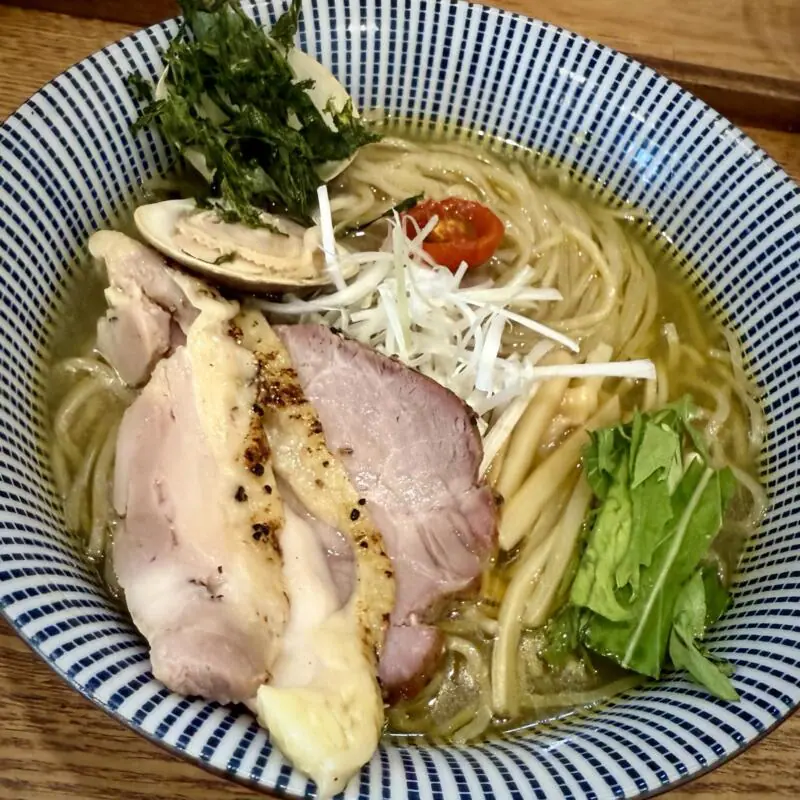 麺屋 玄洋 げんよう 新潟県新潟市東区空港西 新潟空港 貝塩ラーメン 具