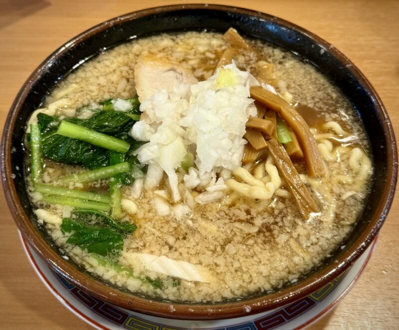 大むら食堂 新潟県燕市小高 中華 太麺 中華そば 新潟ご当地 燕背脂ラーメン 背脂醤油ラーメン