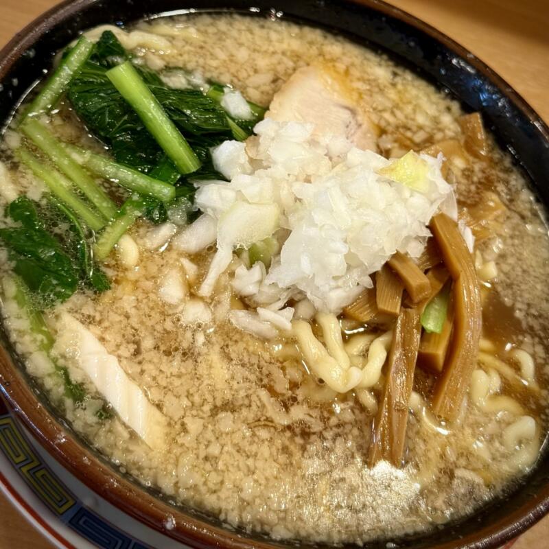 大むら食堂 新潟県燕市小高 中華 太麺 中華そば 新潟ご当地 燕背脂ラーメン 背脂醤油ラーメン 具