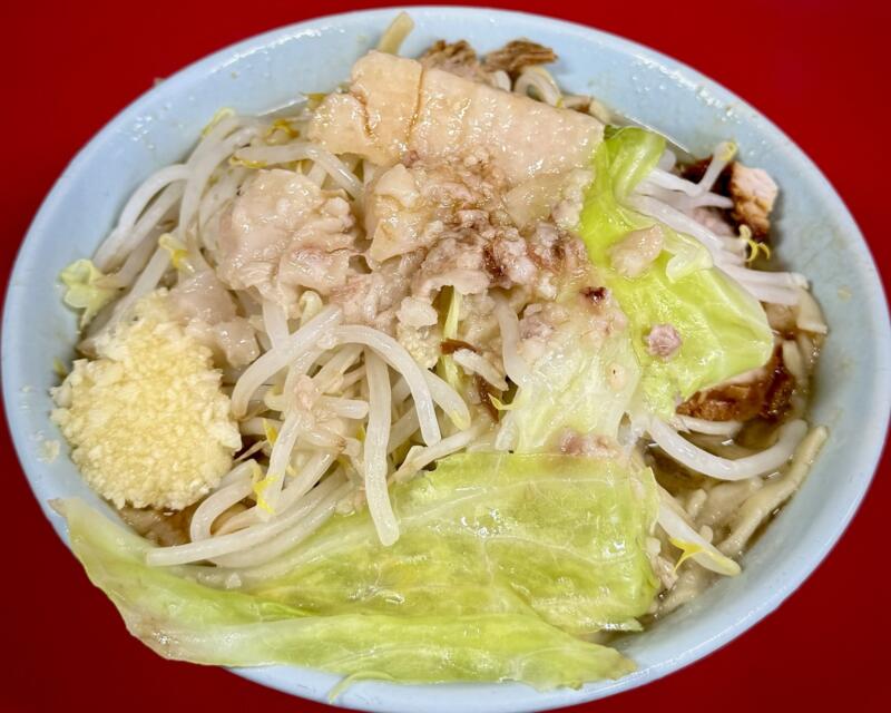 ラーメン二郎 新潟店 新潟県新潟市中央区万代 ラーメン小 豚骨醤油ラーメン 朝ラー ニンニク アブラ