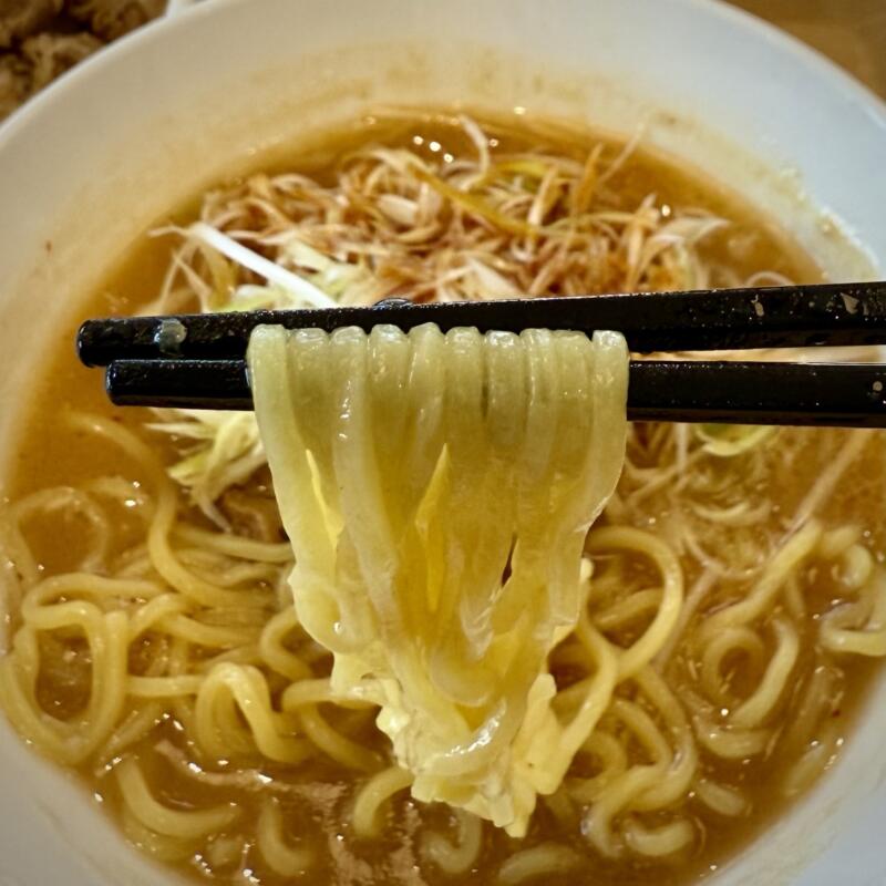 すき家 107号北上和賀店 岩手県北上市和賀町藤根 白髪ねぎ味噌ラーメン 麺